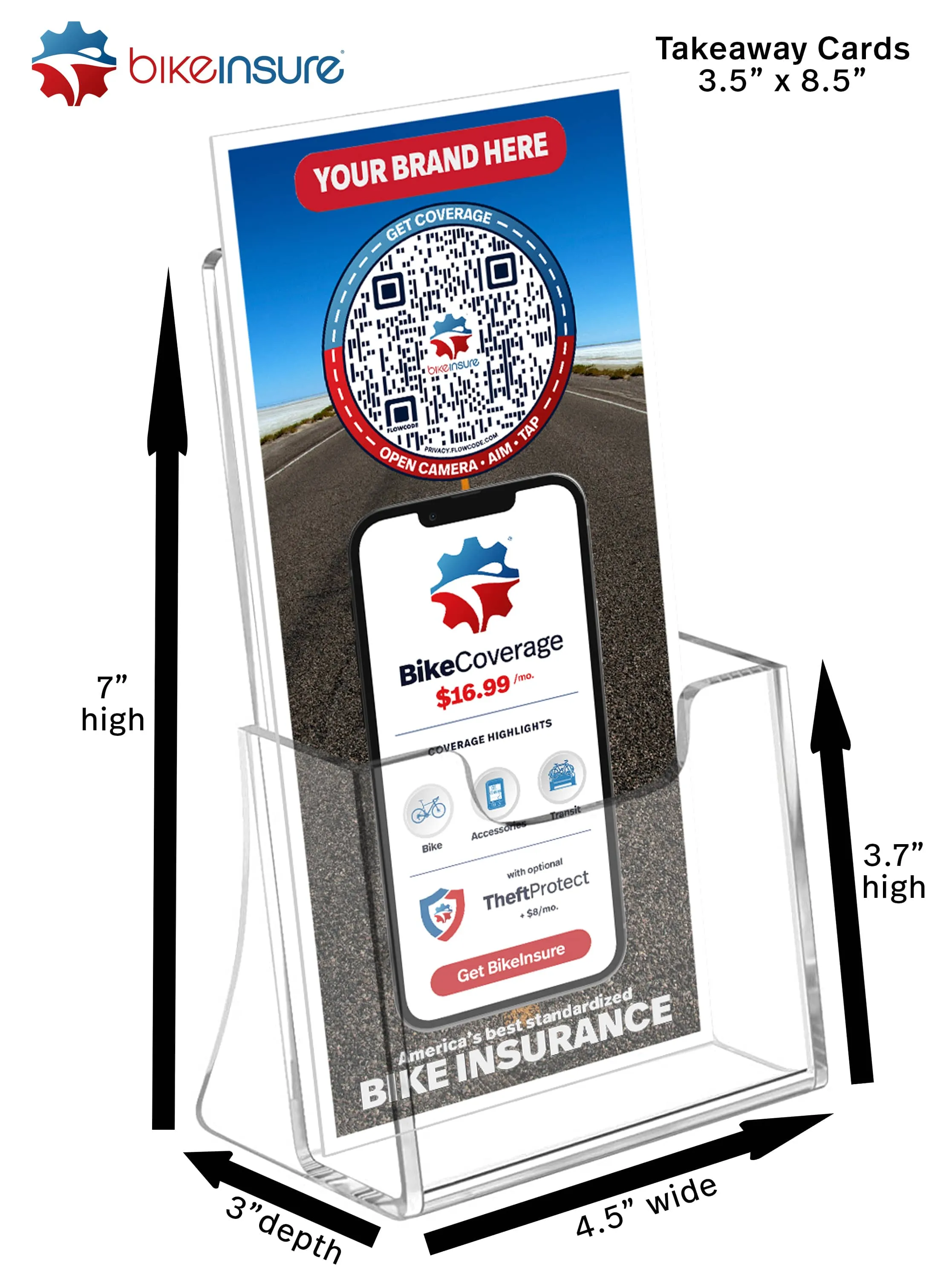 BikeInsure pamphlet mockup 