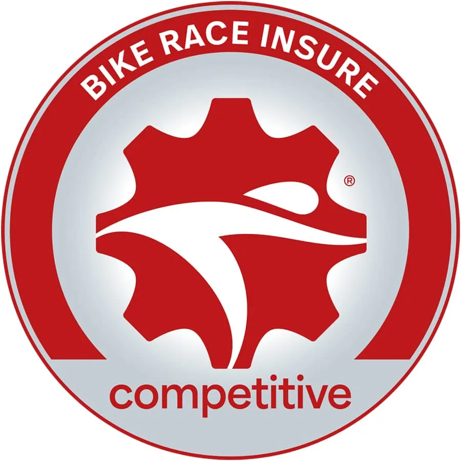 BikeInsure competitive racing bicycle insurance coverage seal