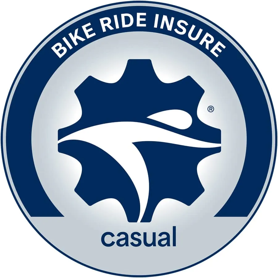 BikeInsure casual riding bicycle insurance coverage seal