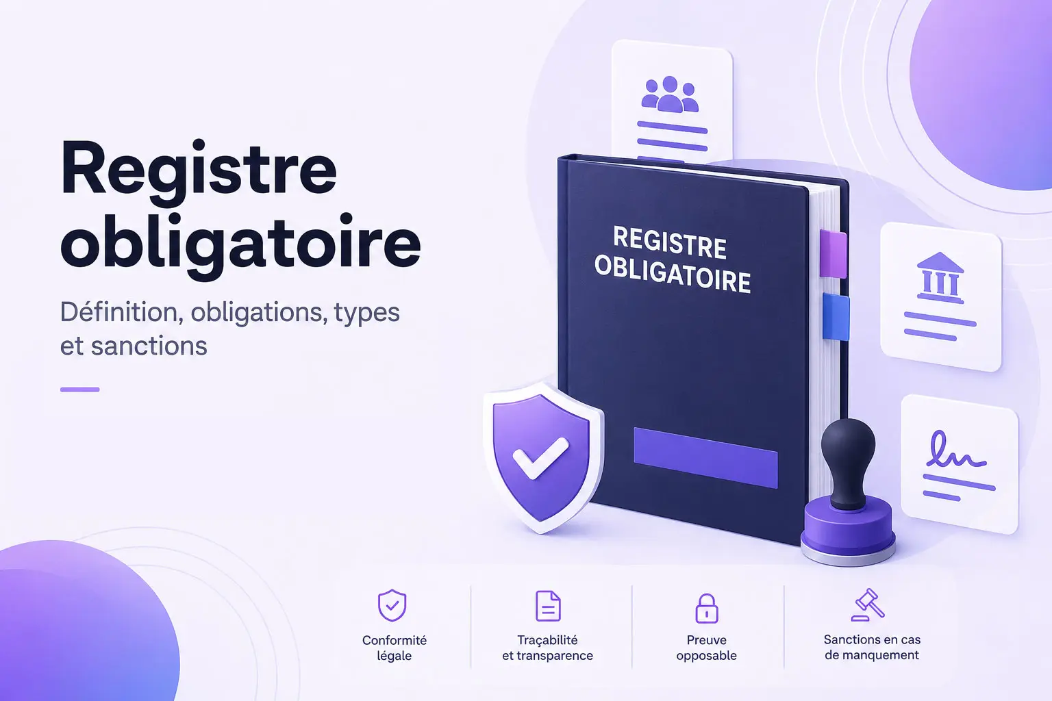 Registres obligatoires de l'entreprise : sanctions, nullité et risques selon le registre
