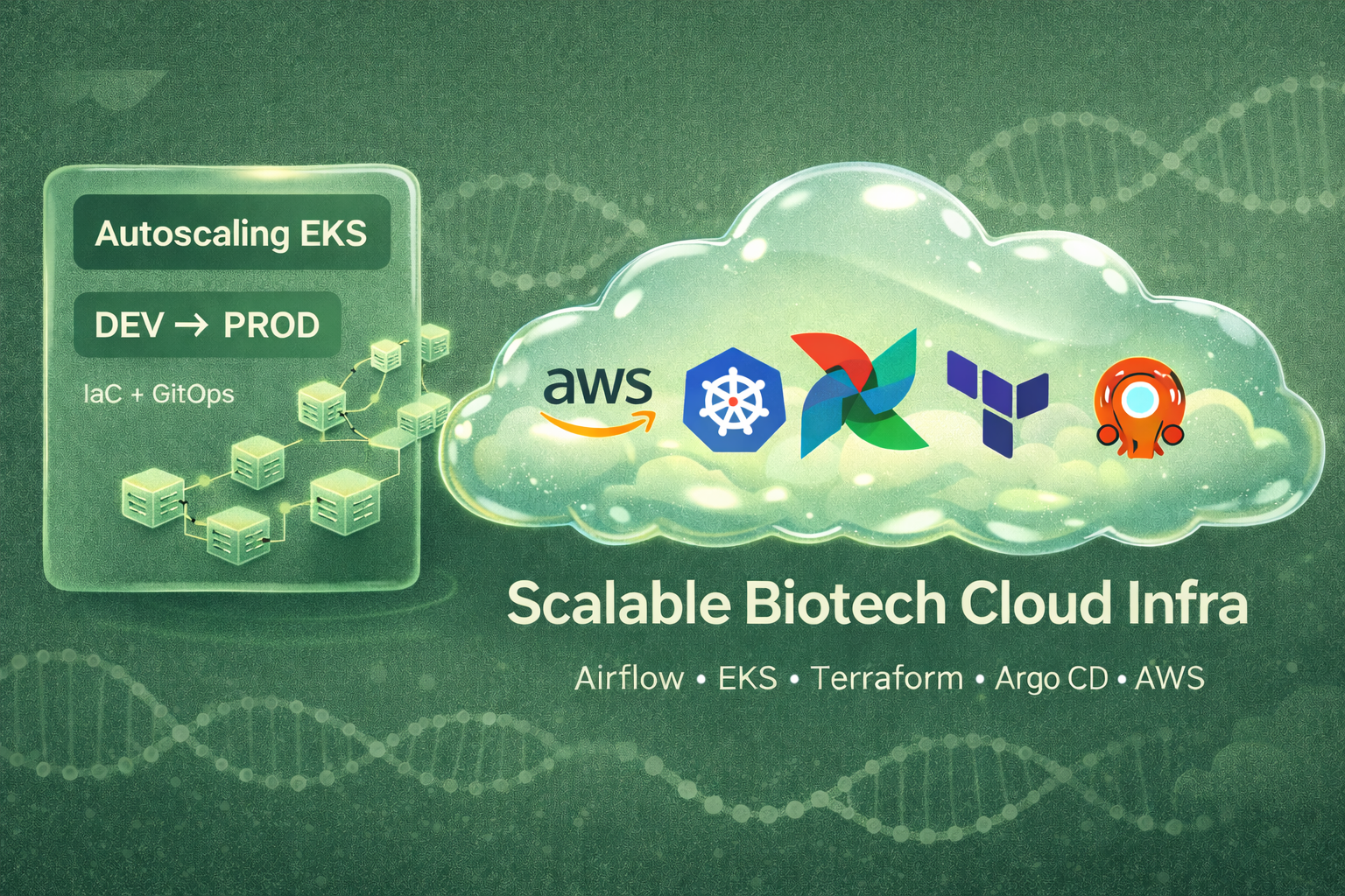 Scalable Biotech Cloud Infrastructure with Apache Airflow, Kubernetes, AWS, and Terraform