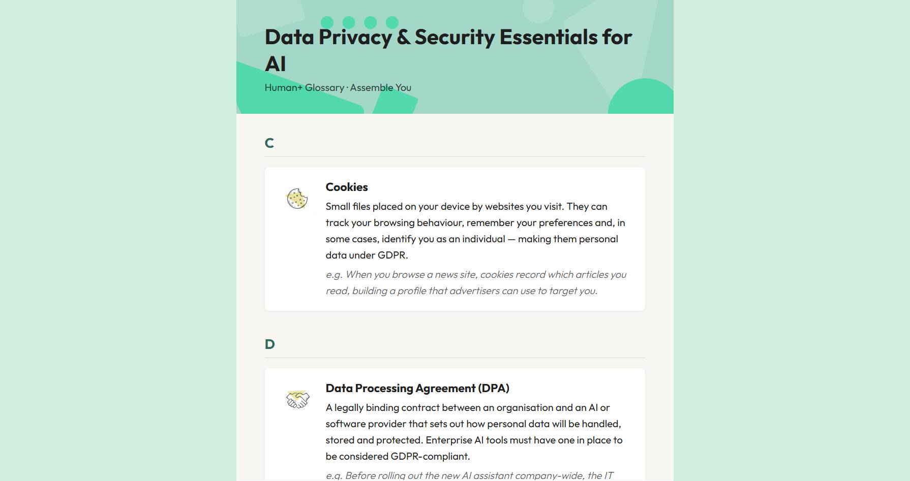 Lesson glossary PDF preview