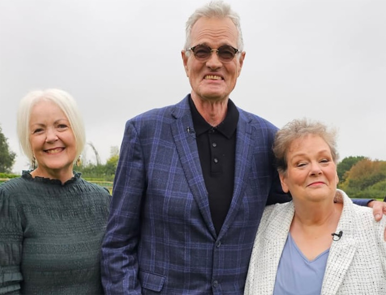 Pam (left) and Gary Hoogvliet with Anne Hegerty ("The Governess")