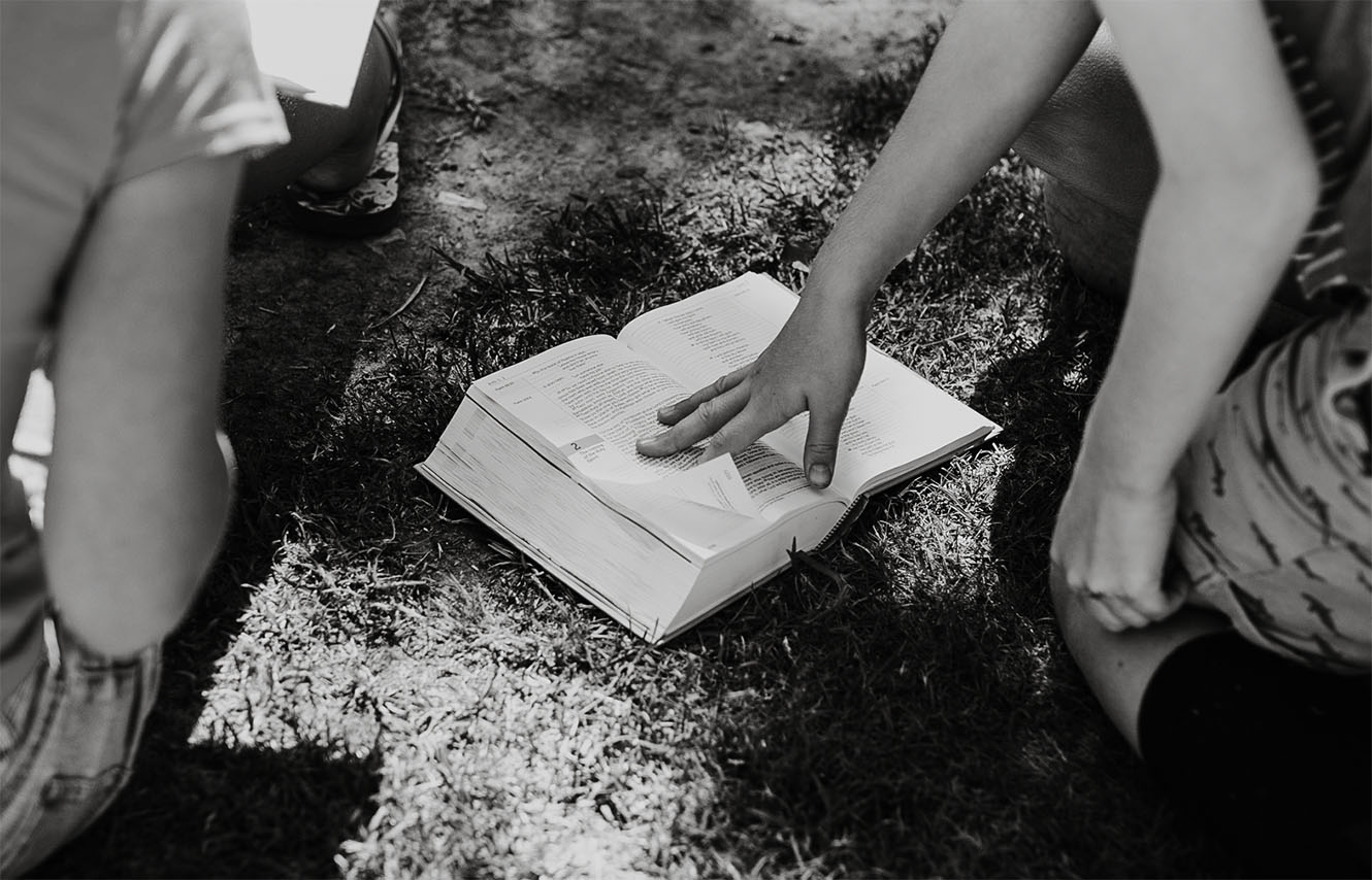 young people reading Bibles