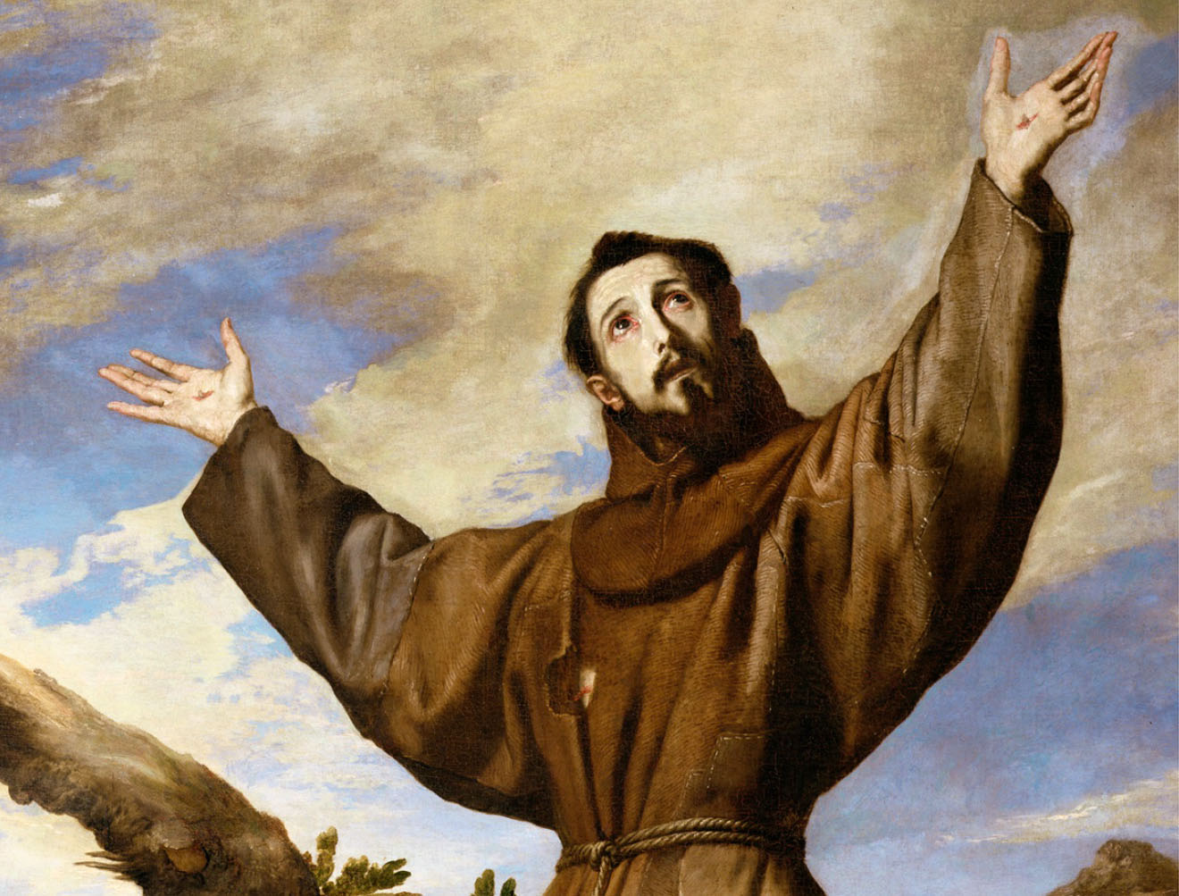 The painting St Francis of Assisi by Jusepe de Ribera