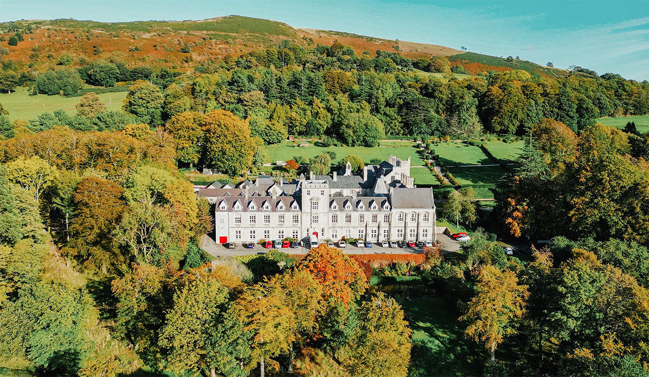 A wide angle view of St Beuno's Jesuit Spirituality Centre