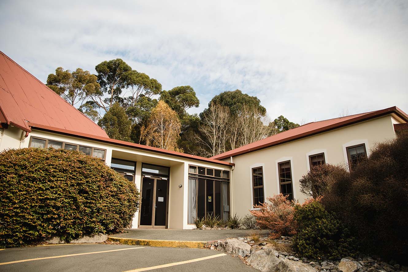 Exterior of Wakefield Worship Centre facing the front doors