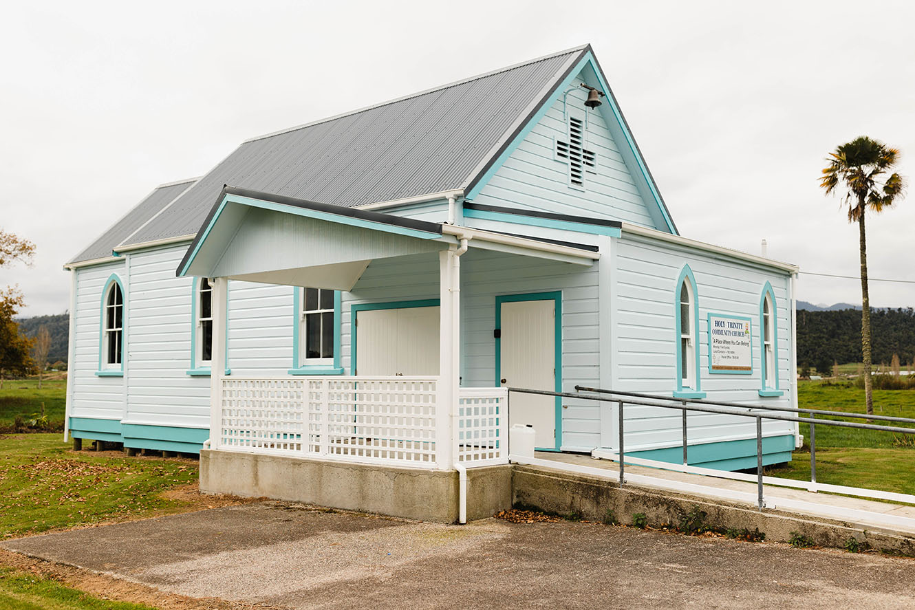 Exterior of Holy Trinity in Karamea