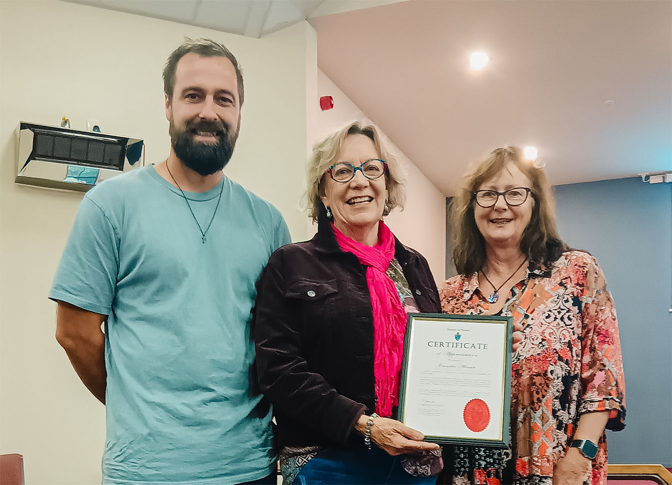 Michael Johnston (MJ), Jenny Allnutt, Andrea Nelson
