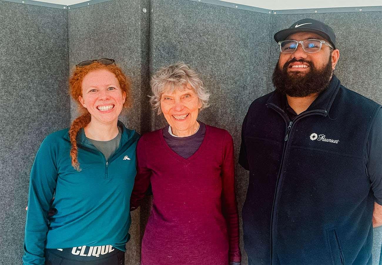 Tessa, Maria and Shawn, who run Monday Club