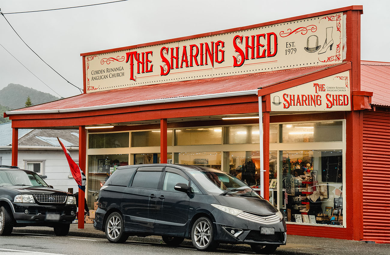 The Sharing Shed exterior