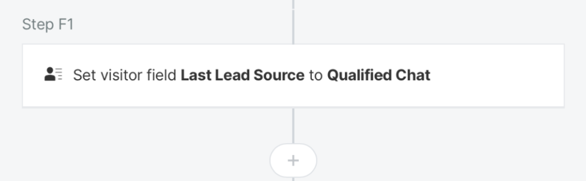 Setting a visitor field value.