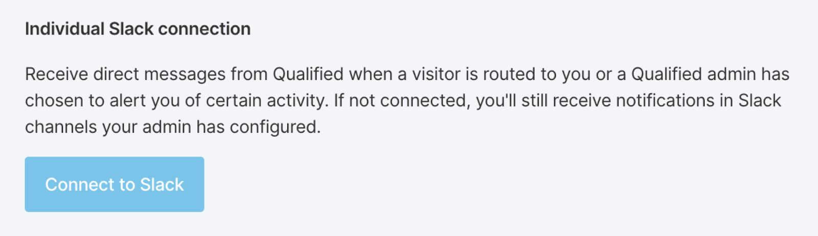 Connecting to Slack or Teams within Qualified.