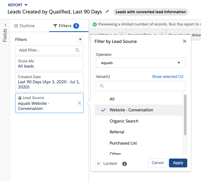 Example Filters