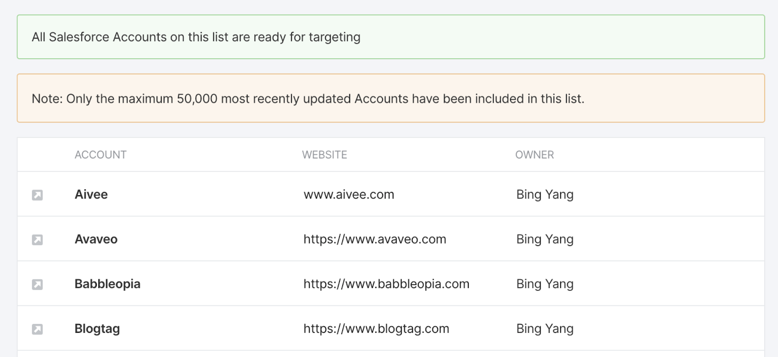 Limit of 50k Accounts.