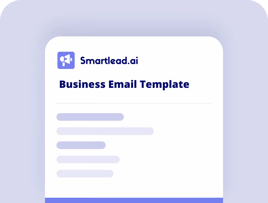 Business Email Template