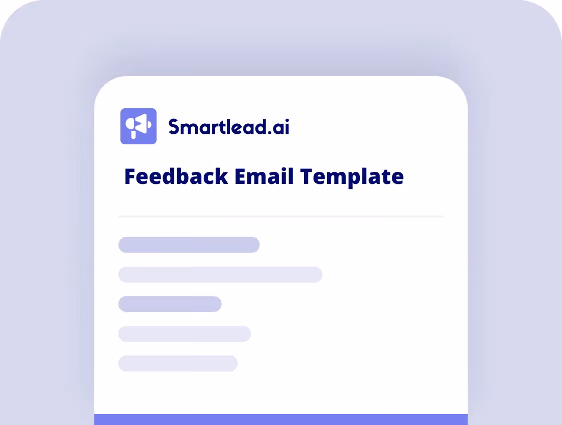 Feedback Email Template