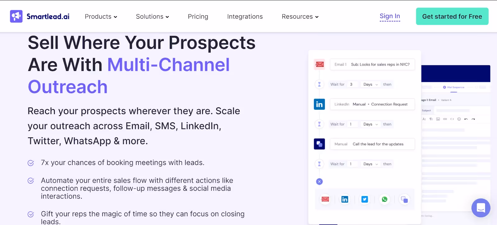 smartlead multi-channel outreach