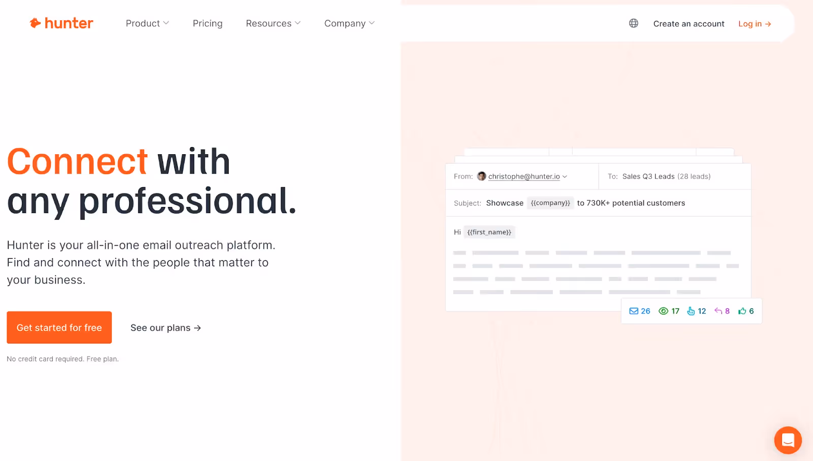 hunter.io linkedin email finder