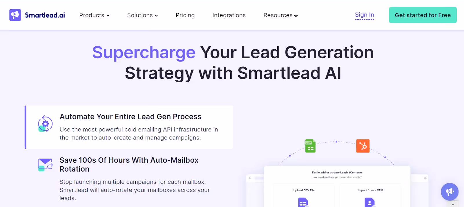 Smartlead Lead Generation Feature | Smartlead