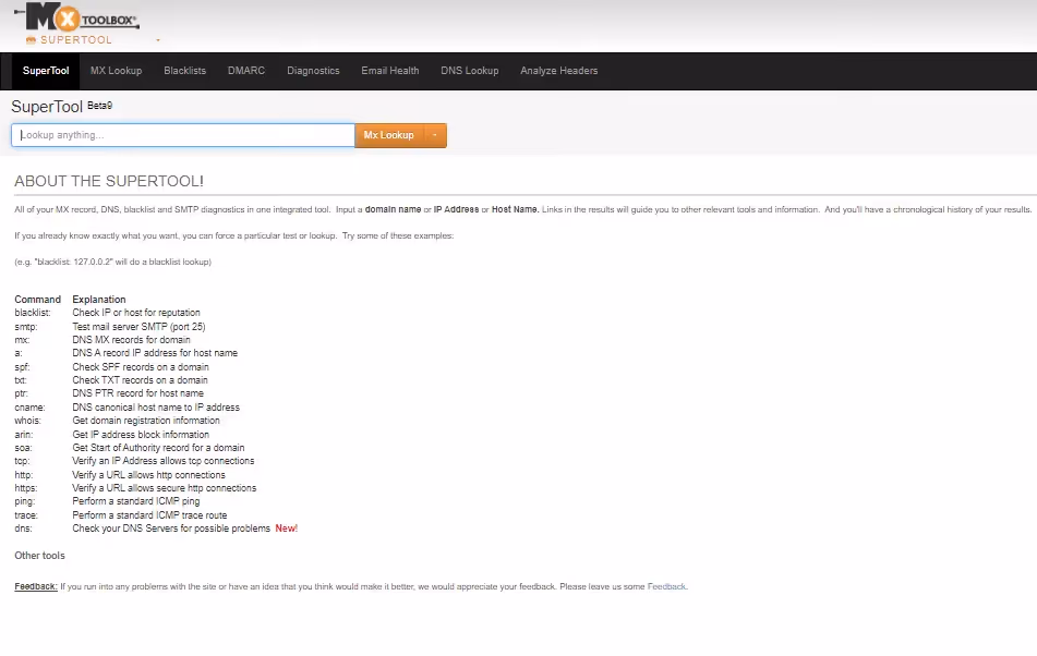 MXToolbox