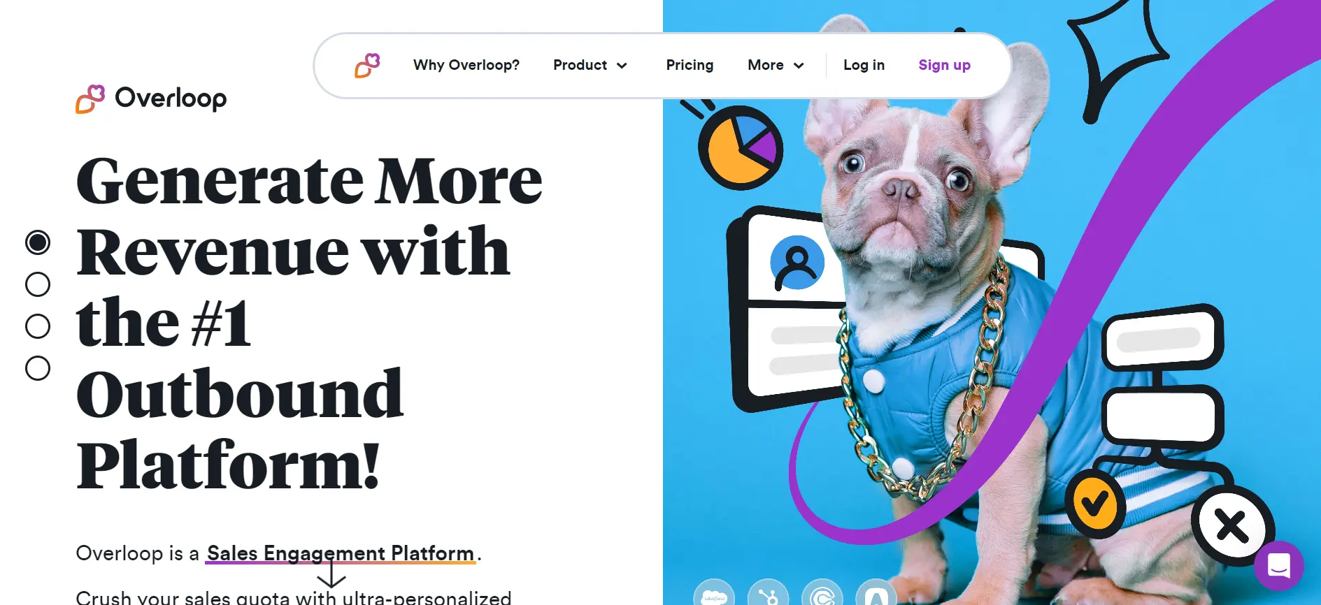 Overloop Homepage Screenshot 