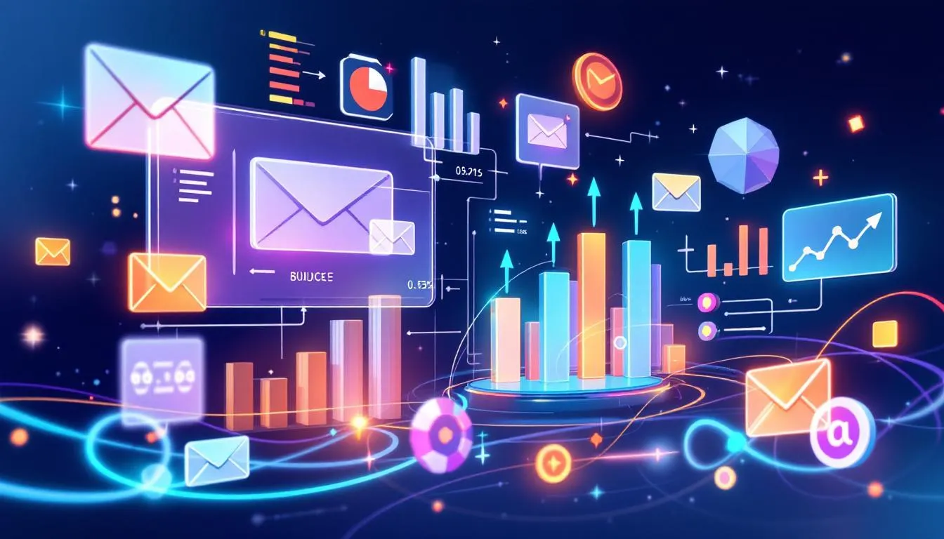 An infographic illustrating email deliverability tracking metrics.
