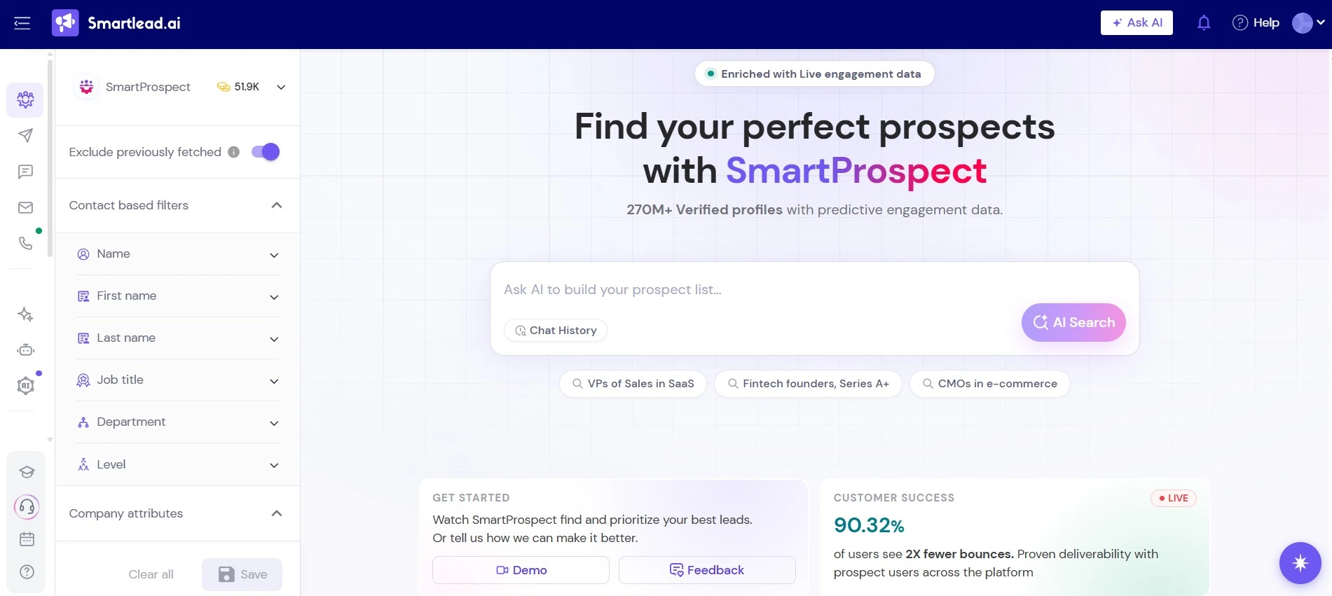 AI lead enrichment tool