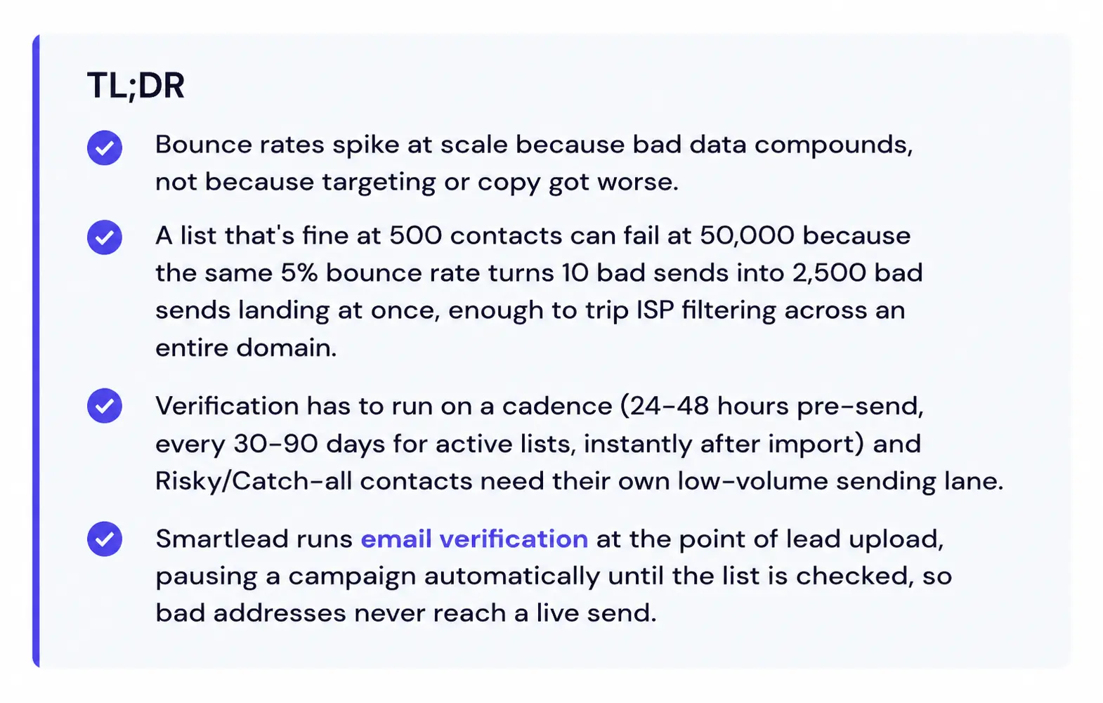 Email Verification at Scale: Managing High-Volume Bounce Rates