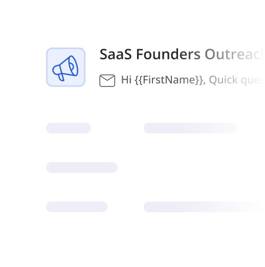 Active cold email campaign running inside Smartlead with a personalised sequence