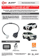 Bypass Cable for Lexus* and Toyota* ADC2022