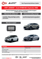 Software Update compatible with BYD* 09-2026 ADS2337