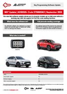 Software Update compatible with MG* 09-2026 ADS2333