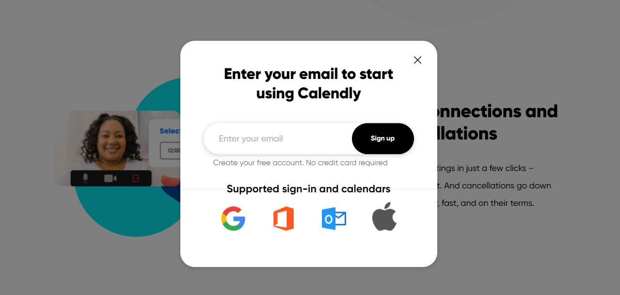 signup form calendly