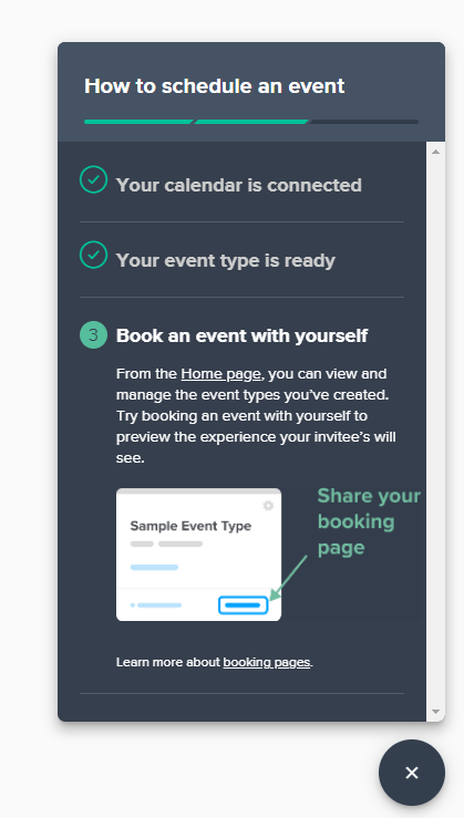 onboarding checklist last step calendly