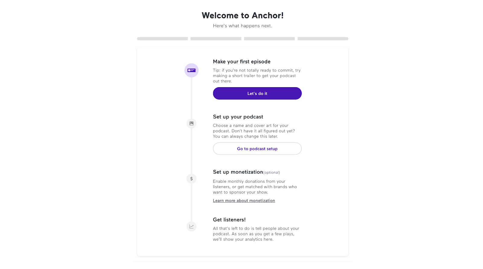 anchor onboarding ui