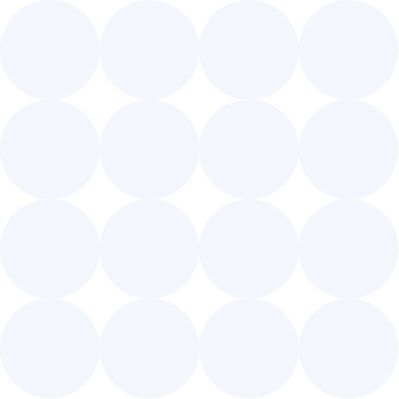Grid of 16 evenly spaced light gray circles arranged in a 4x4 pattern on a white background.