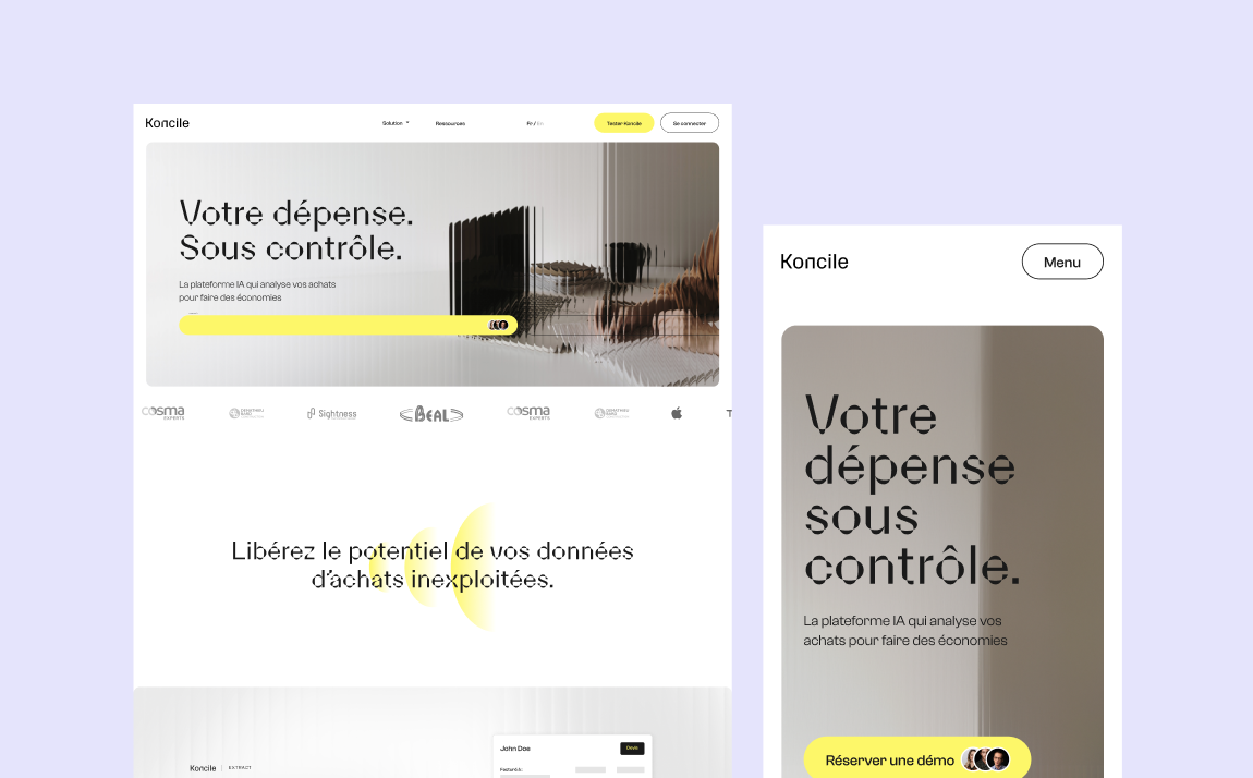 Site vitrine Koncile