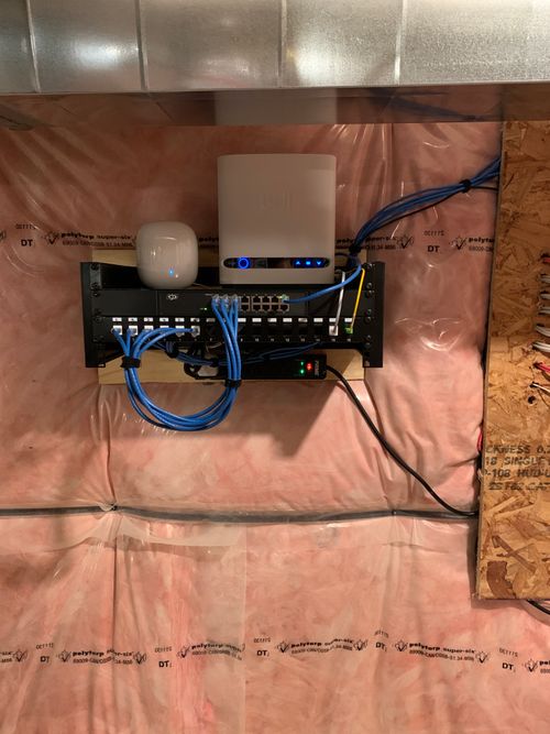 Network rack installation completed by Display Your Way