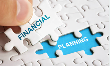 Financial planning puzzle pieces