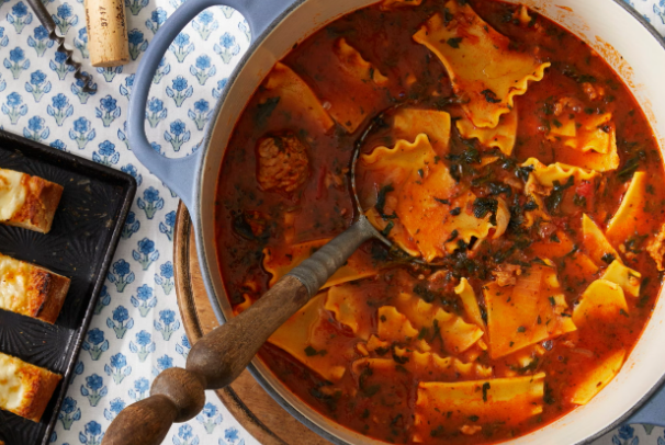 A bowl of hearty homemade soup
