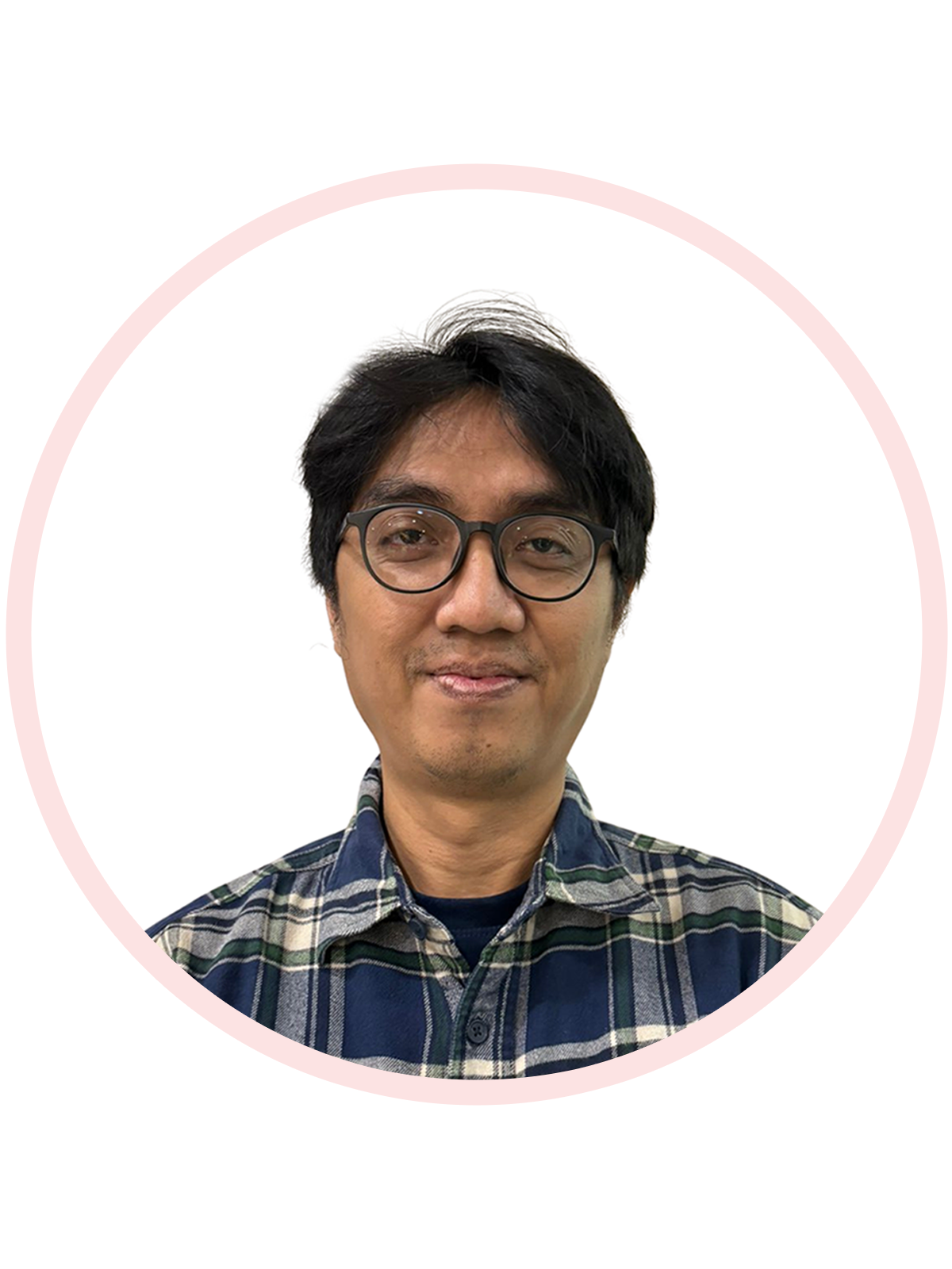 Illustration of Kellen smiling.