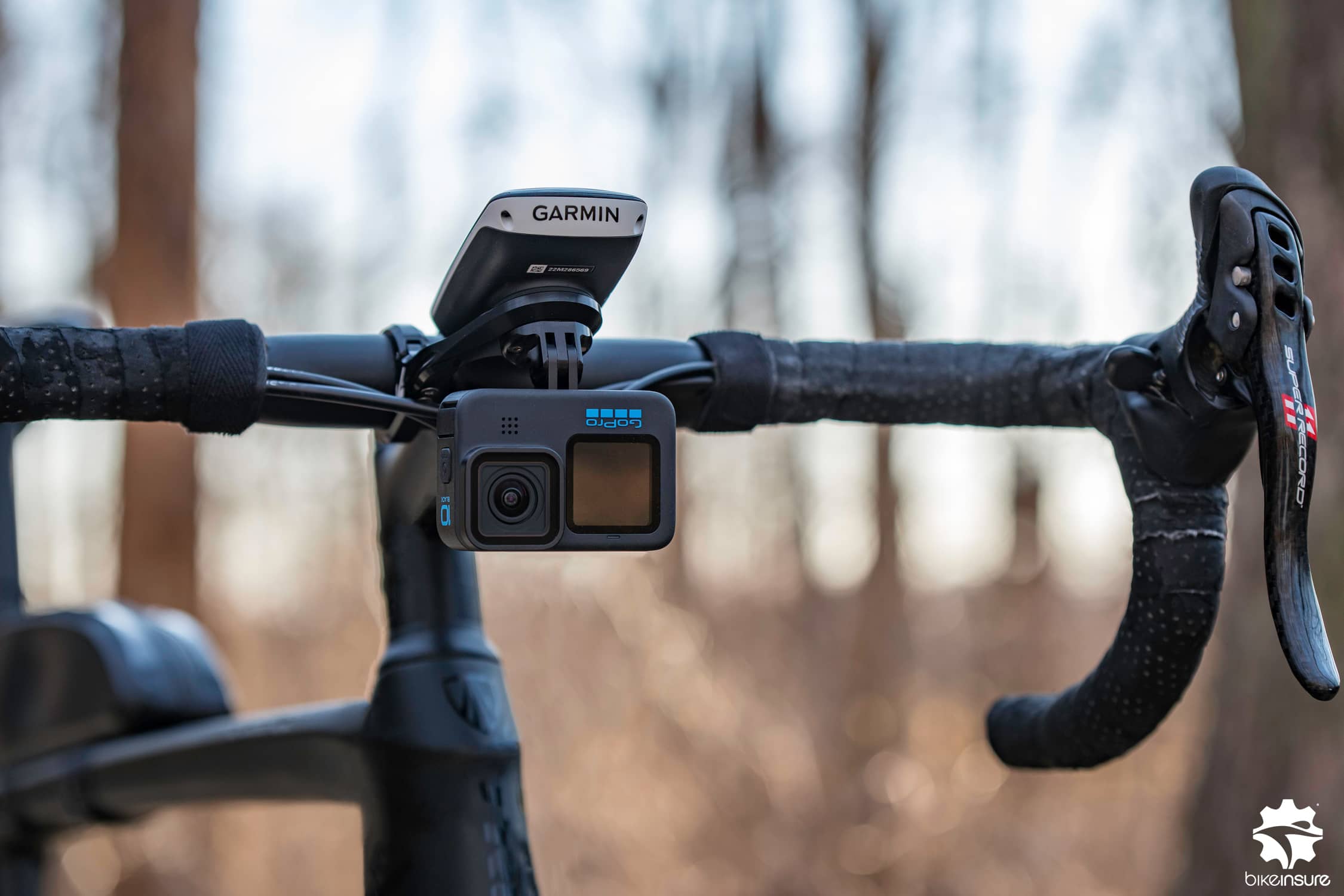 Garmin bike computer and GoPro action camera accessories