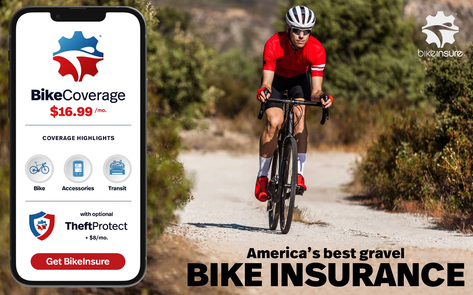 America's best gravel bike insurance from BikeInsure
