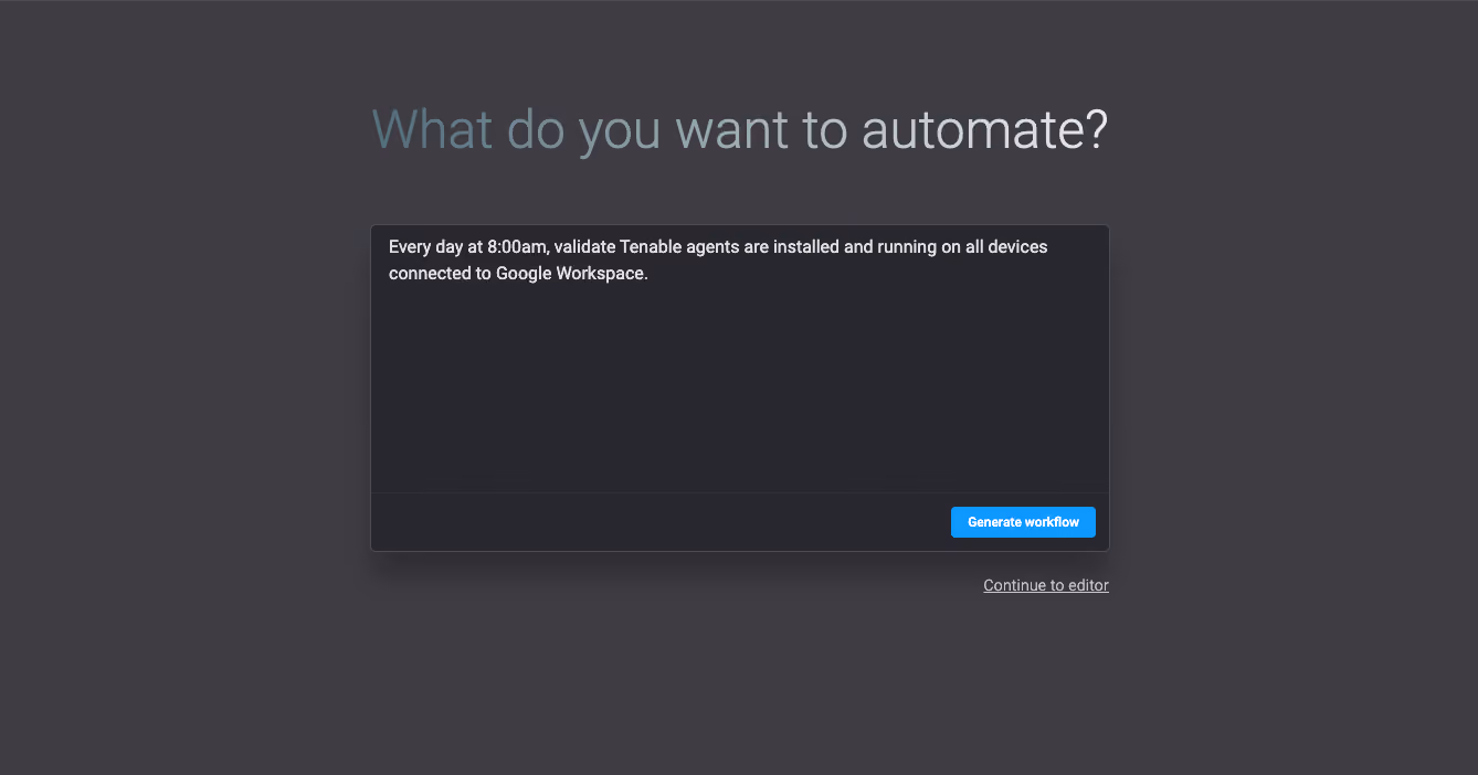 the Blink Copilot prompt screen that is ready to automate