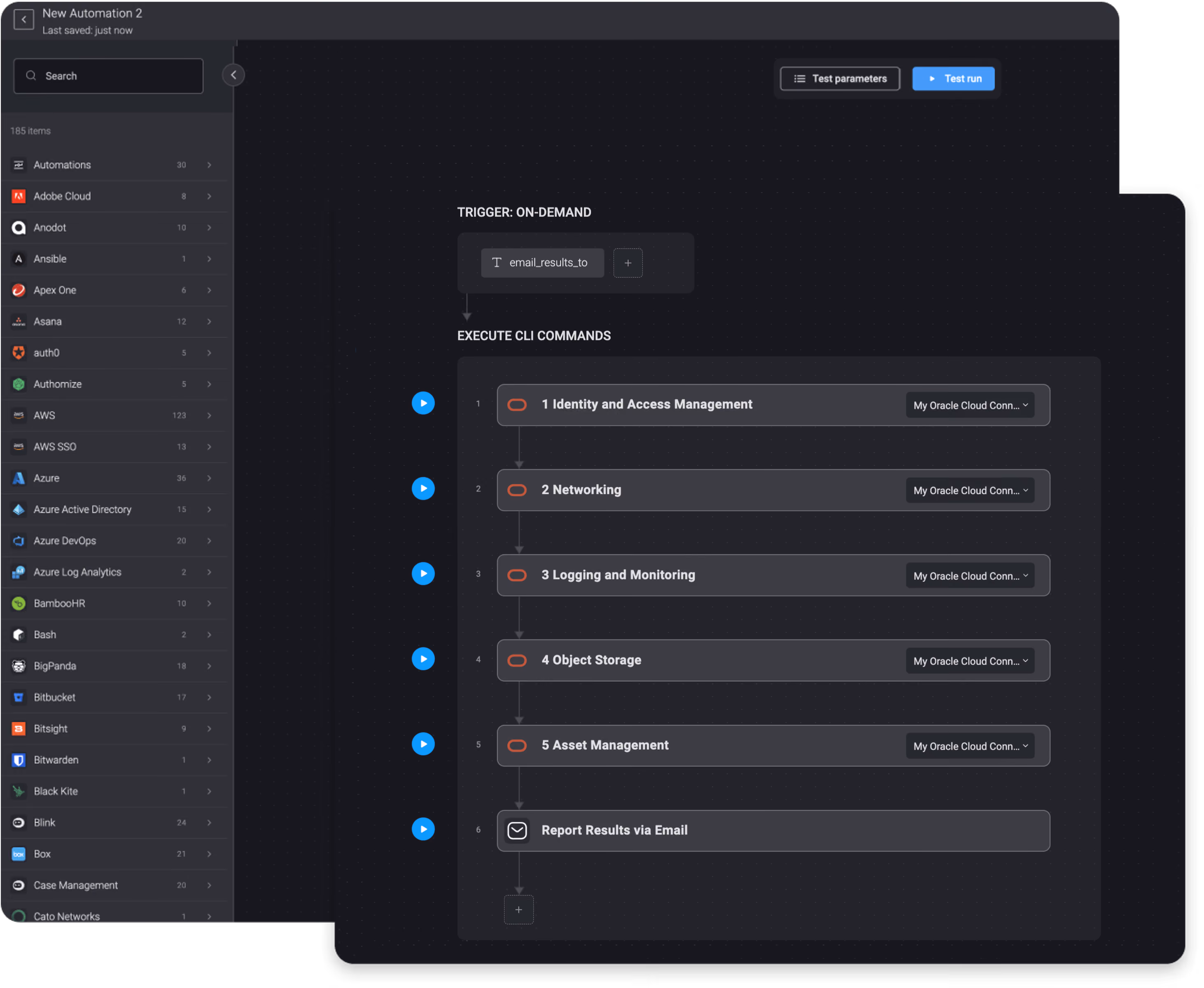 Blink Workflow: Run a Security Compliance Check for Oracle Cloud
