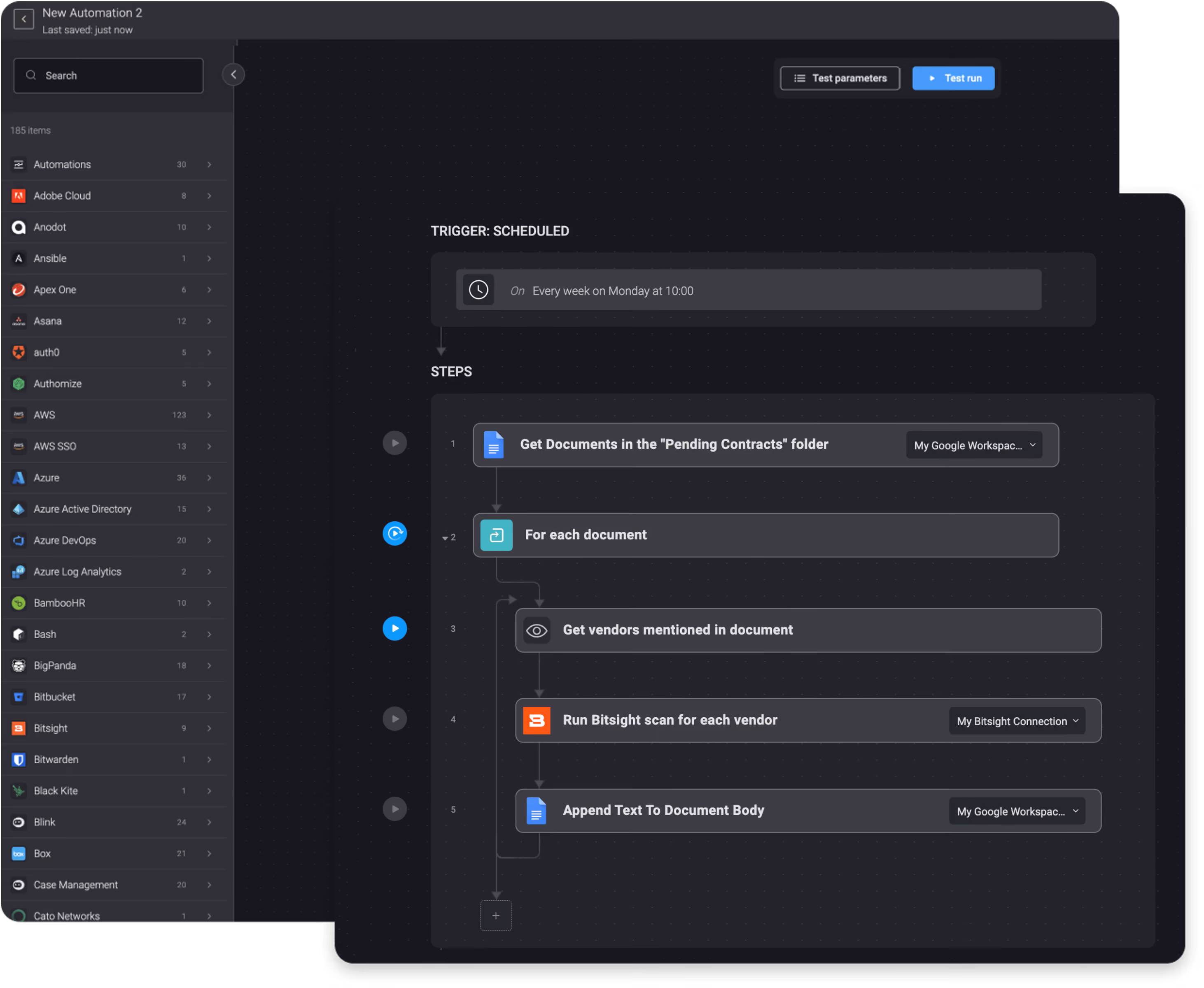 Scanning Google Docs Contracts with BitSight