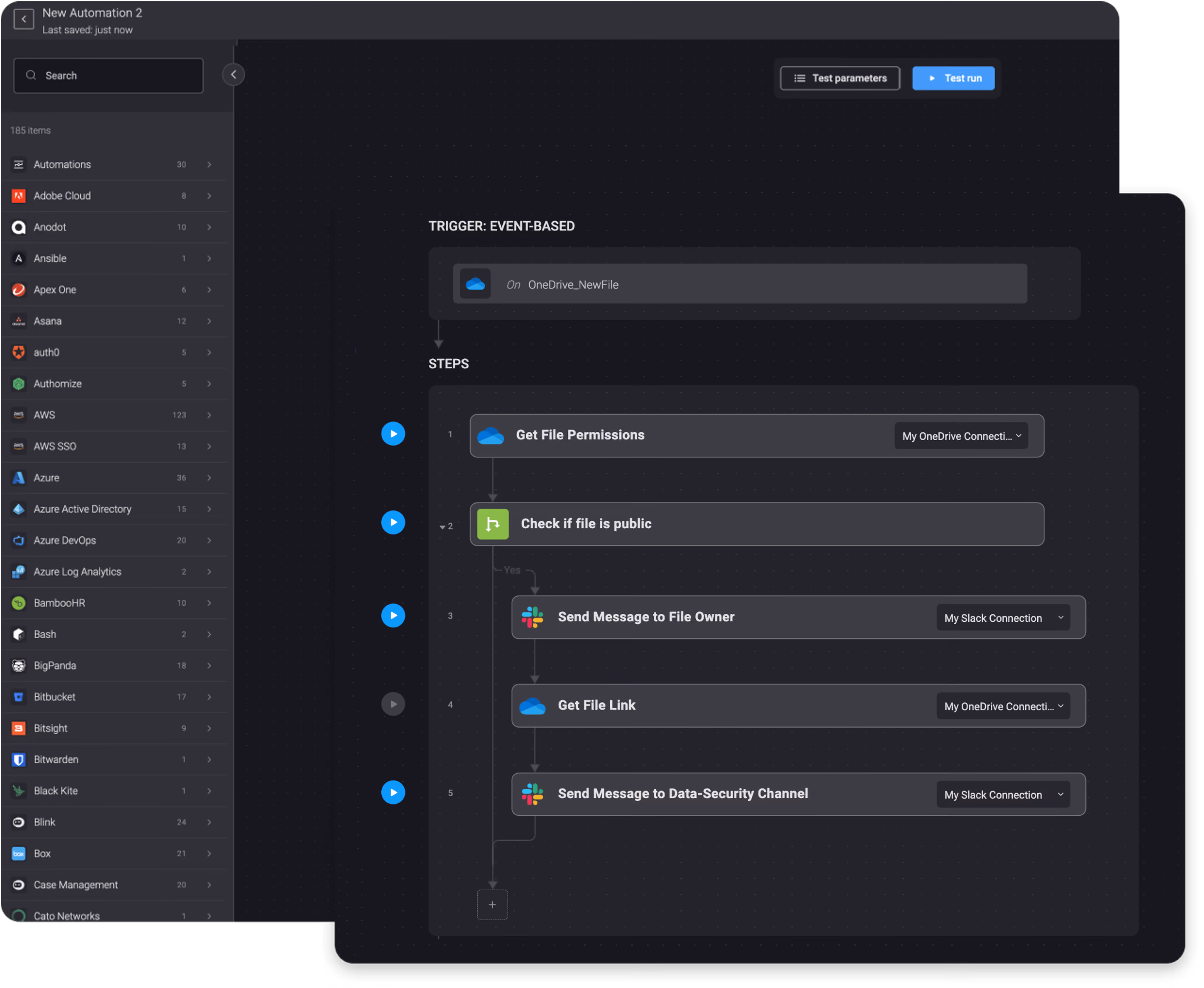 Blink Workflow: Check that New Files in OneDrive are Private