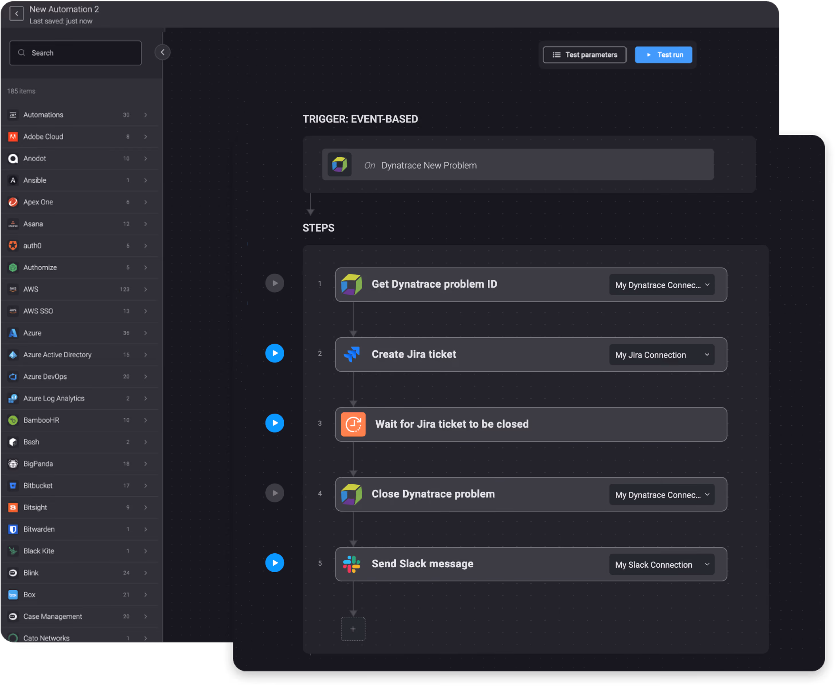 Blink Workflow: Notify DevOps team on new Dynatrace Problem with a Jira ticket