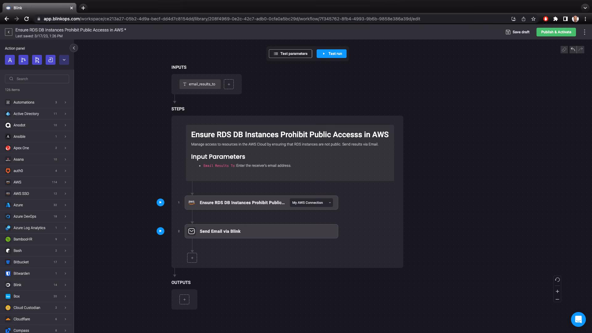Blink Automation: Ensure RDS DB Instances Prohibit Public Access in AWS